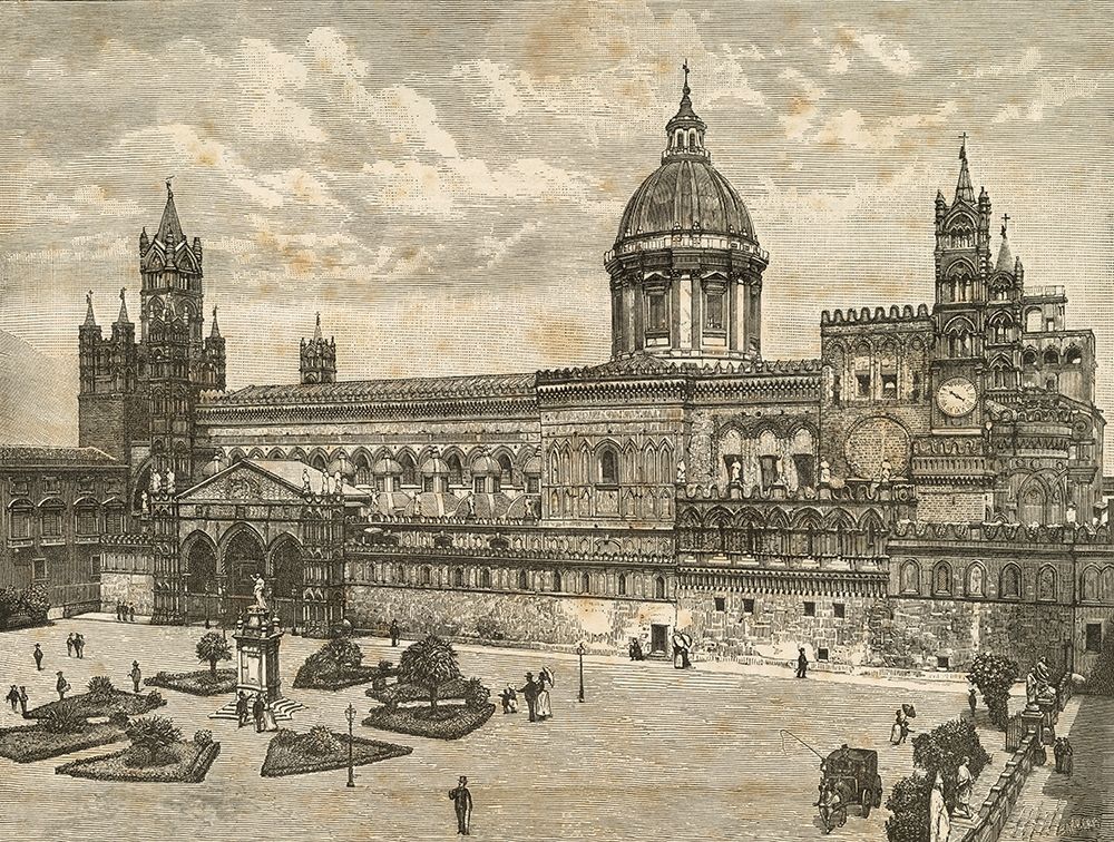 Ancient Palermo Norman Cathedral art print by Anonymous for $57.95 CAD