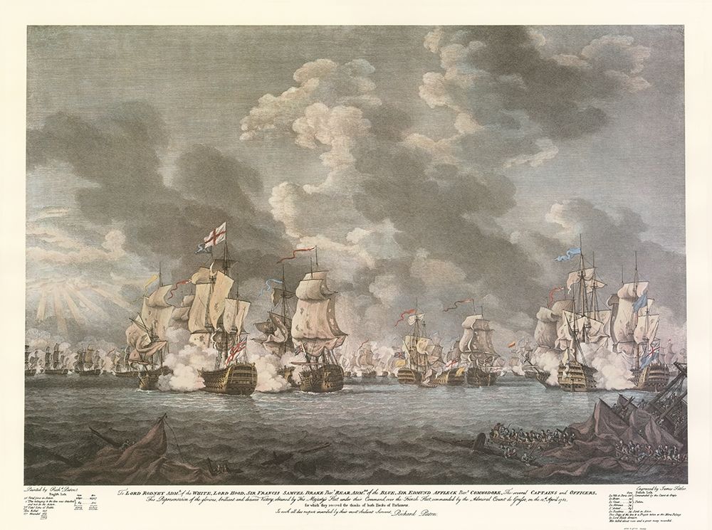 English Battleship Ancient Galleons Coastal art print by Archivio for $57.95 CAD