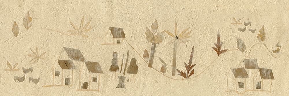 Country Village Collage dry Flowers art print by Archivio for $57.95 CAD
