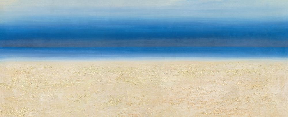 Calm Blue Sea and Sand art print by Anonymous for $57.95 CAD