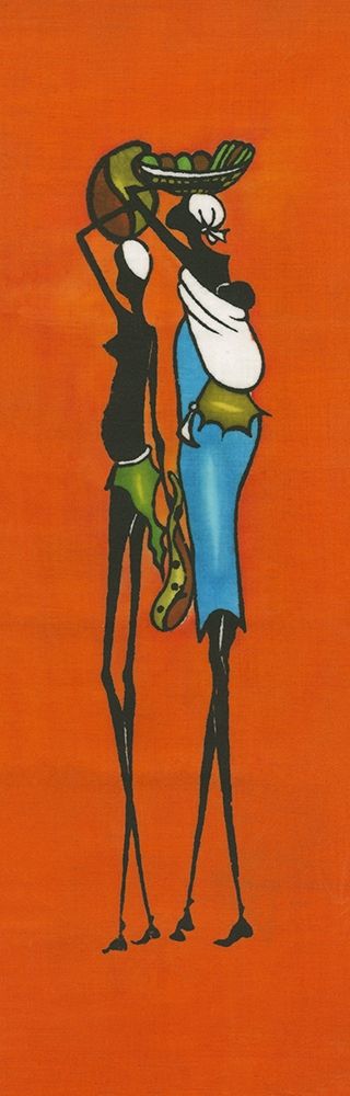 Two African women with a child art print by Anonymous for $57.95 CAD