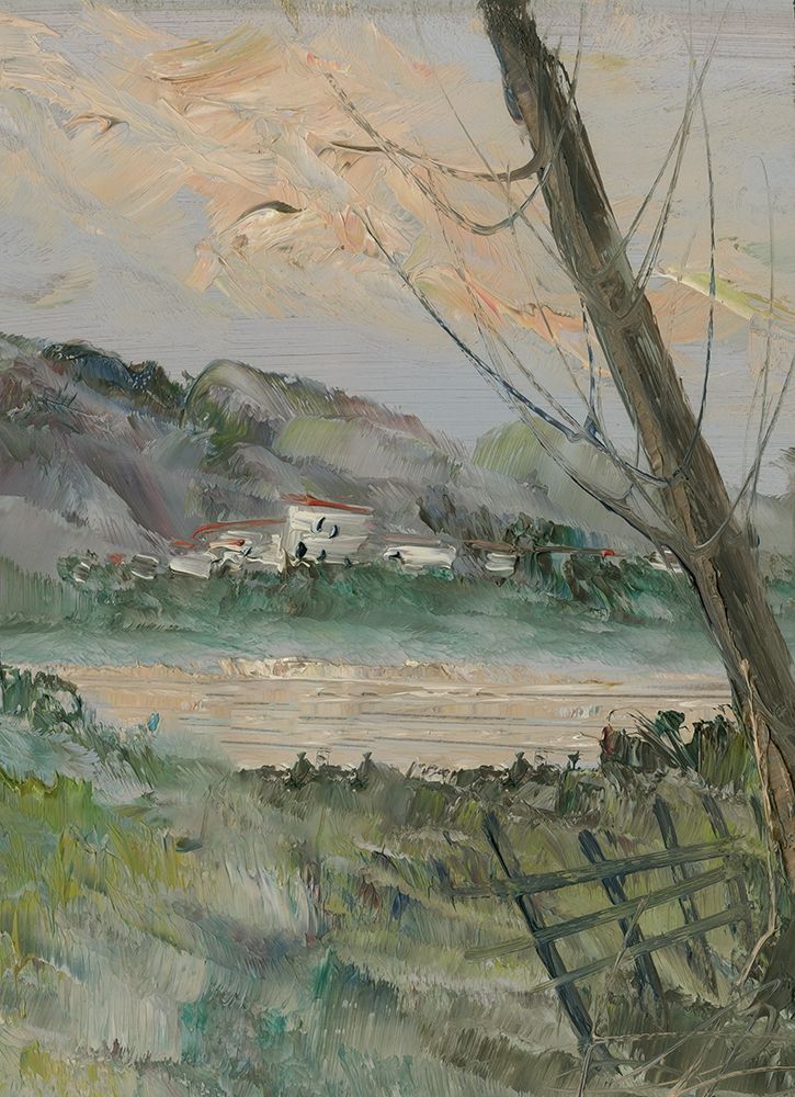 Small village in the valley art print by Anonymous for $57.95 CAD