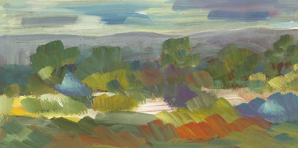 Multicoloured Abstract Landscape art print by Anonymous for $57.95 CAD