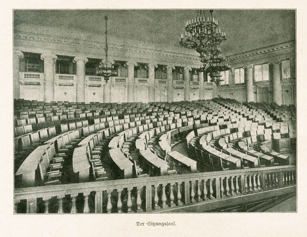 Elegant Vintage Meeting Room art print by Anonymous for $57.95 CAD