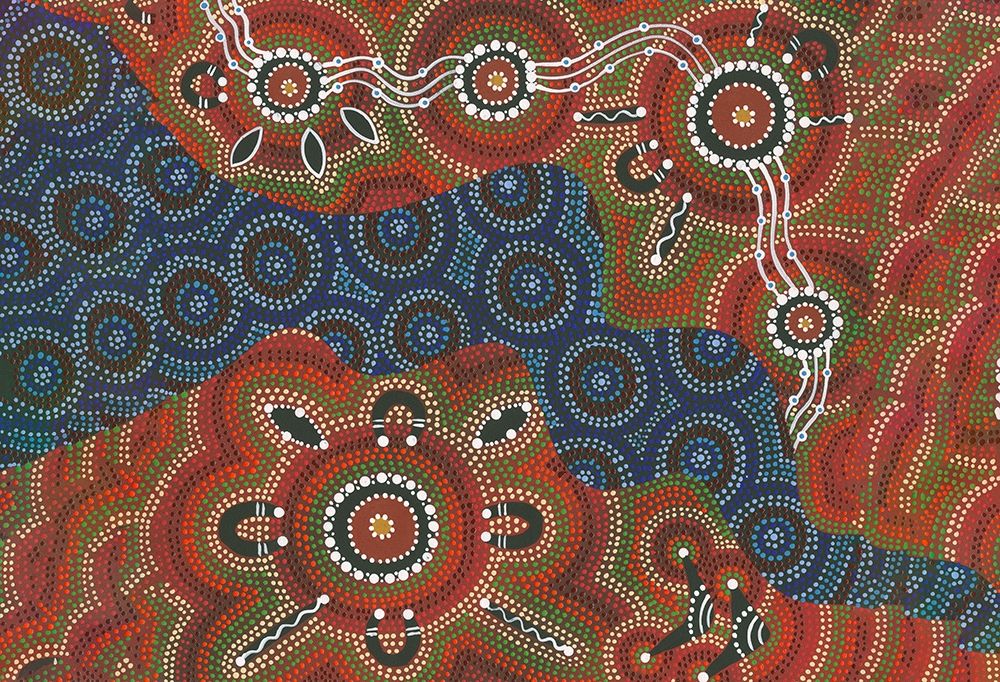 Multicoloured Ethnic decoration art print by Anonymous for $57.95 CAD