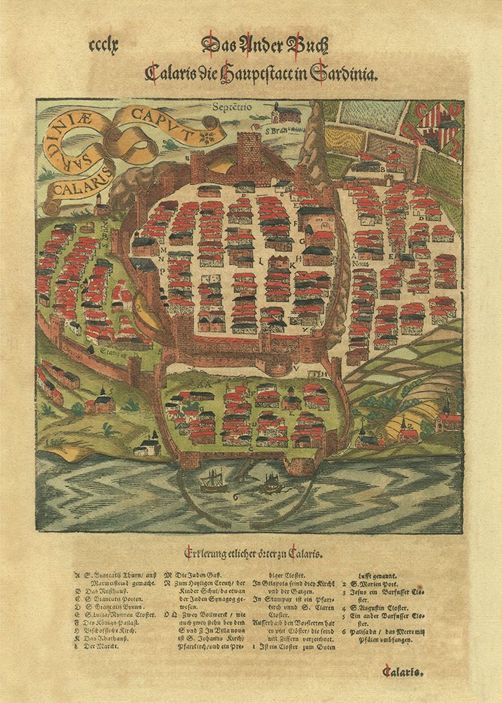 Old German Map of Cagliari City art print by Anonymous for $57.95 CAD
