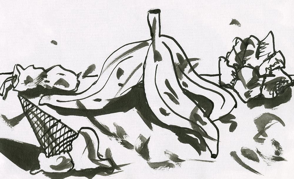 Still Life with Banana and ice cream art print by Alessia Meloni for $57.95 CAD