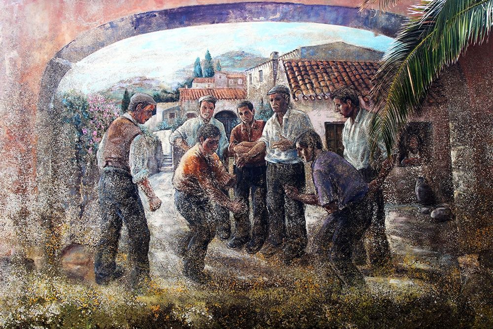 Murales-morra-photo-sardinia-tradions art print by Enzo Pace for $57.95 CAD
