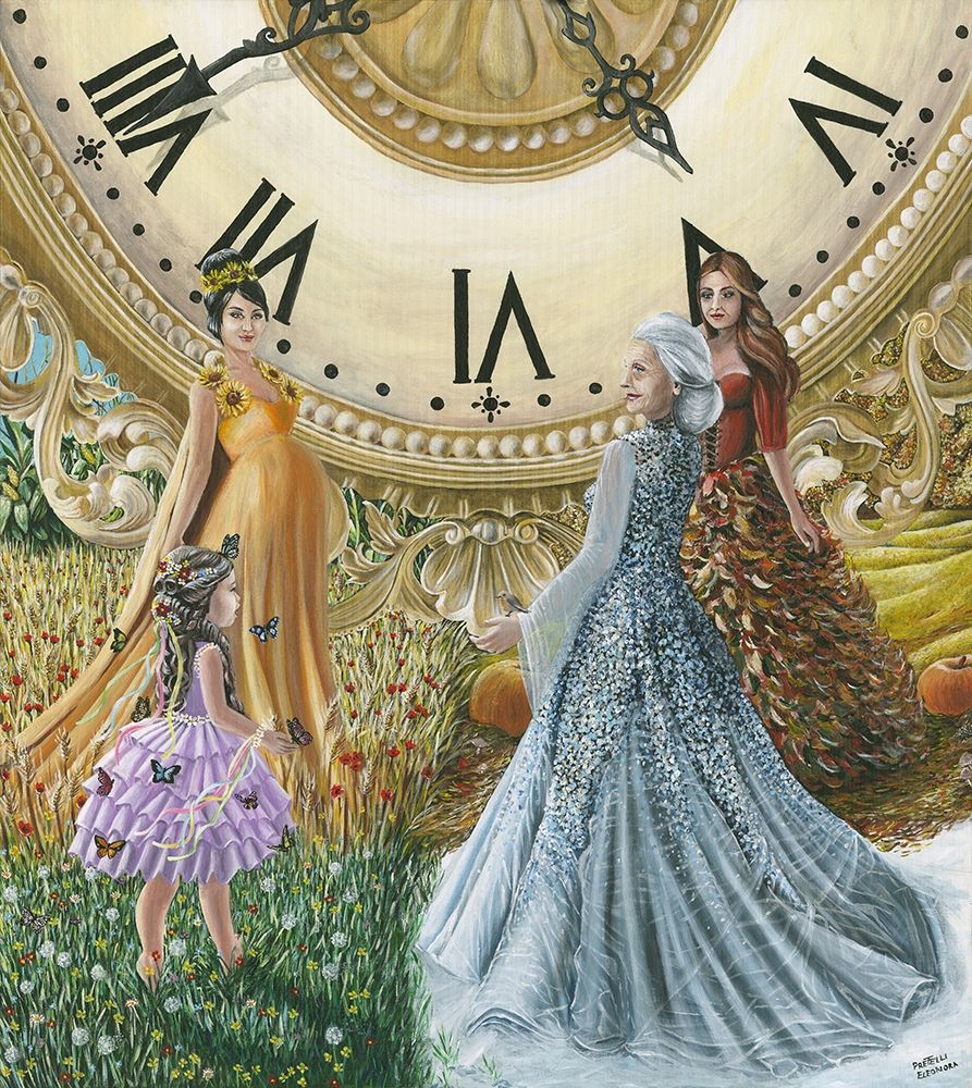 The seasons of life woman ages art print by Eleonora Pretelli for $57.95 CAD