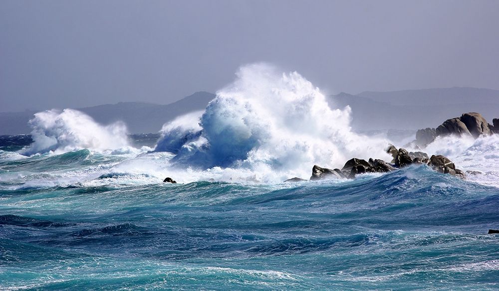 Energy Waves crashing art print by Saiu Giovanni for $57.95 CAD