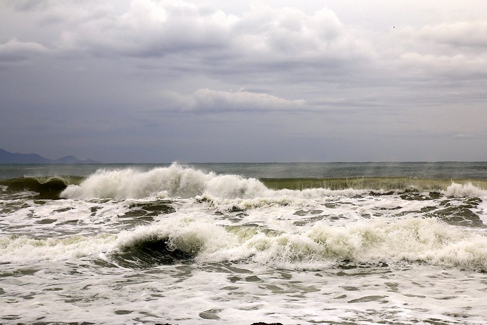 Rough sea in a cloudy day art print by Saiu Giovanni for $57.95 CAD