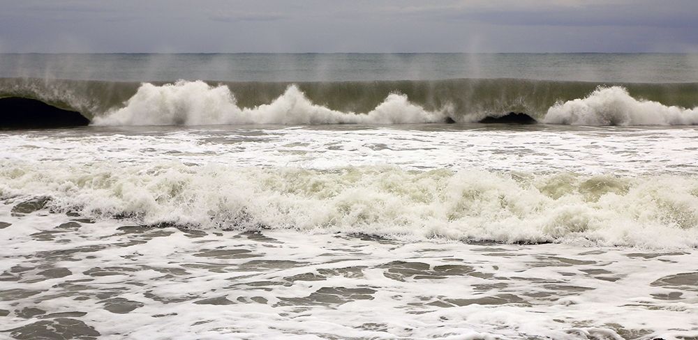 Green Waves Crashing art print by Saiu Giovanni for $57.95 CAD