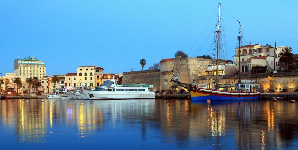 Relaxing evening at the porto af Alghero art print by Saiu Giovanni for $57.95 CAD