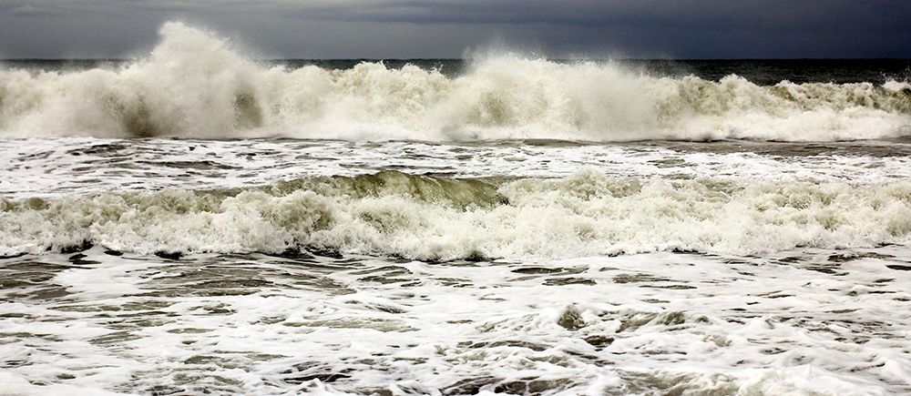 Stunning waves under a cloudy sky in winter â€“ crop art print by Giovanni Saiu for $57.95 CAD