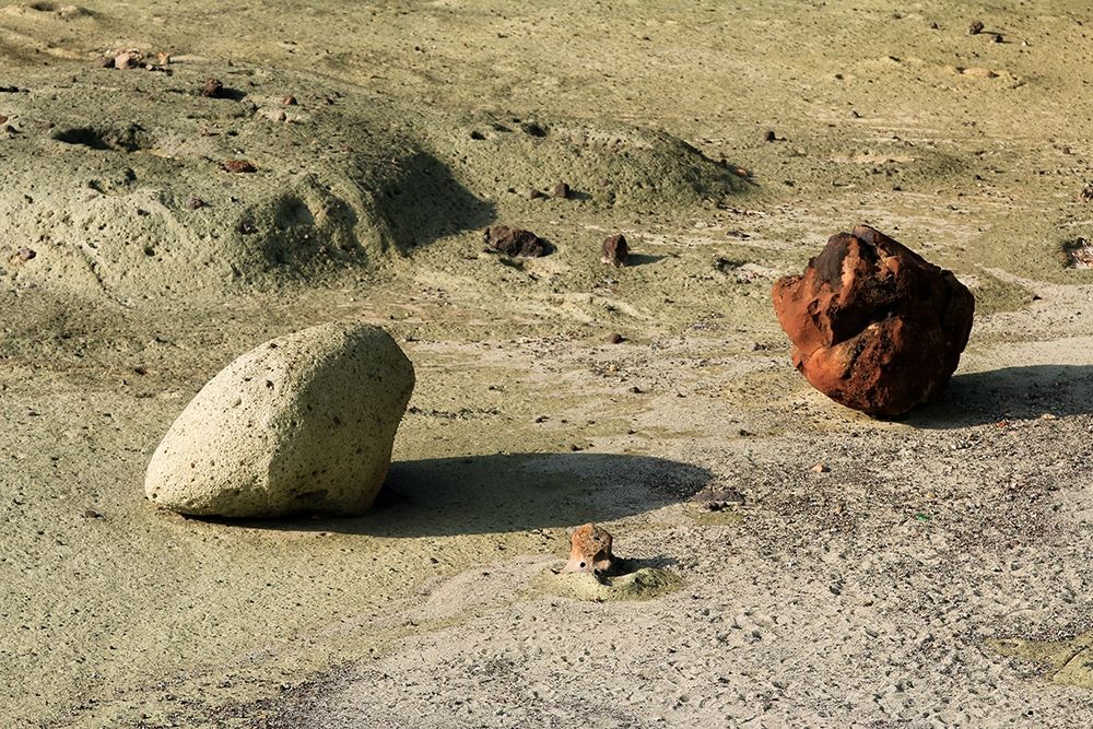 Boulder-family-bosa-sardinia-sea art print by Giovanni Saiu for $57.95 CAD