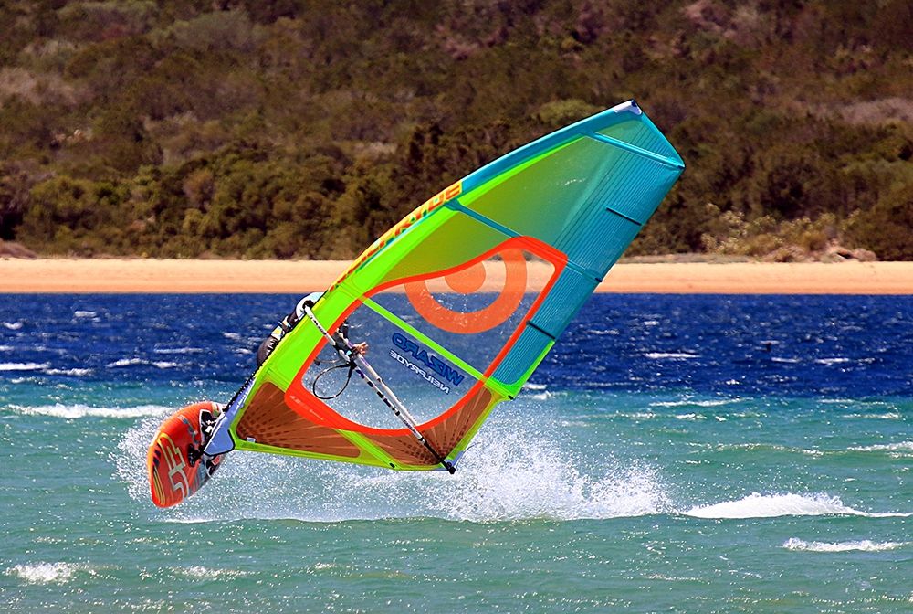 Wind-serf-flight-sea-sardinia art print by Giovanni Saiu for $57.95 CAD
