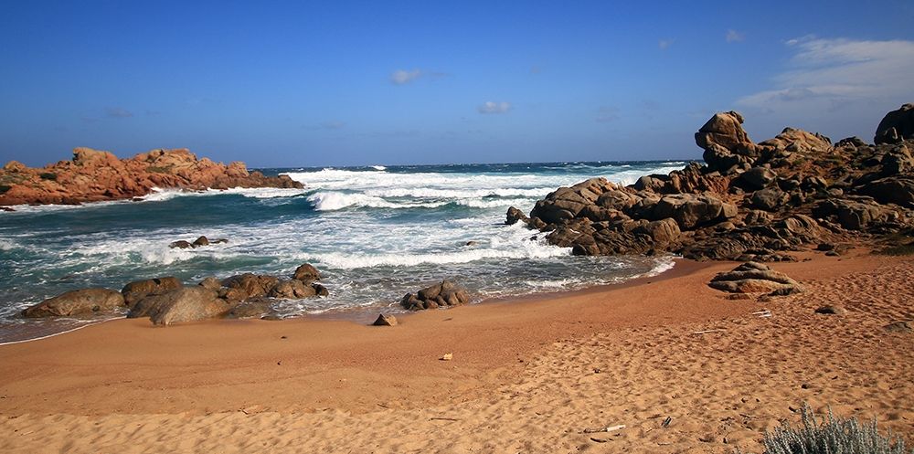 Seascape-sardinia-sea-roks-sand art print by Giovanni Saiu for $57.95 CAD