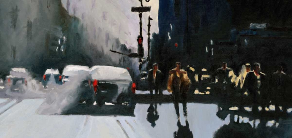 Street Scene in New York City art print by Roberto Uldanc for $57.95 CAD