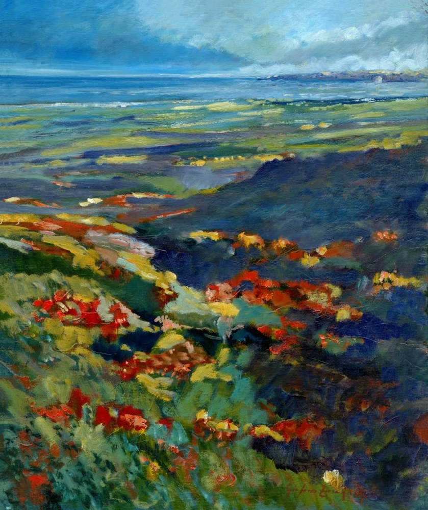Color Flowering coast sardinia italy art print by Gianfranco Zucca for $57.95 CAD
