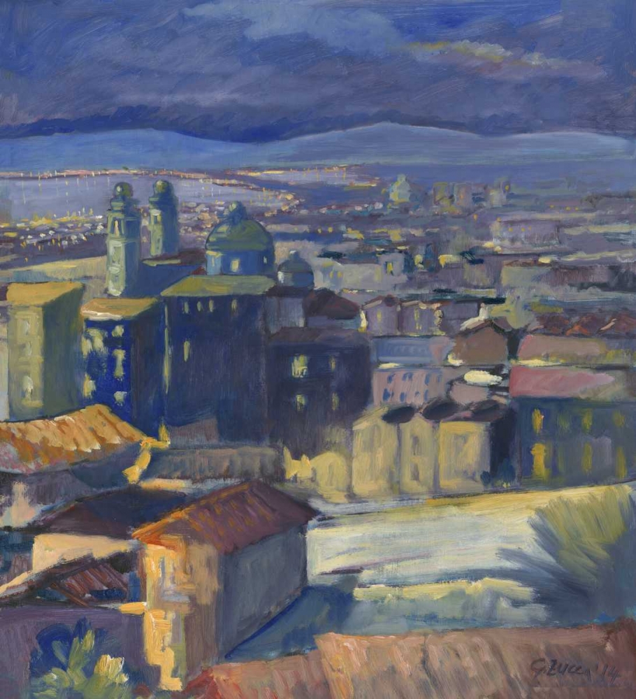 View of the old town of Cagliari art print by Gianfranco Zucca for $57.95 CAD