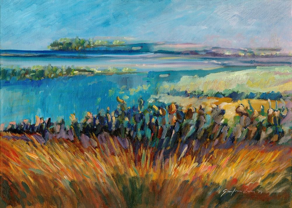 Coastal Landscape with prickly pears art print by Gianfranco Zucca for $57.95 CAD