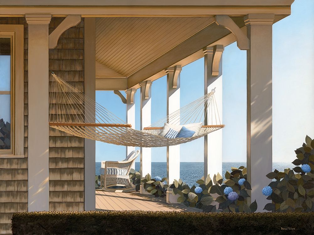 Seaside Hammock art print by Daniel Pollera for $57.95 CAD