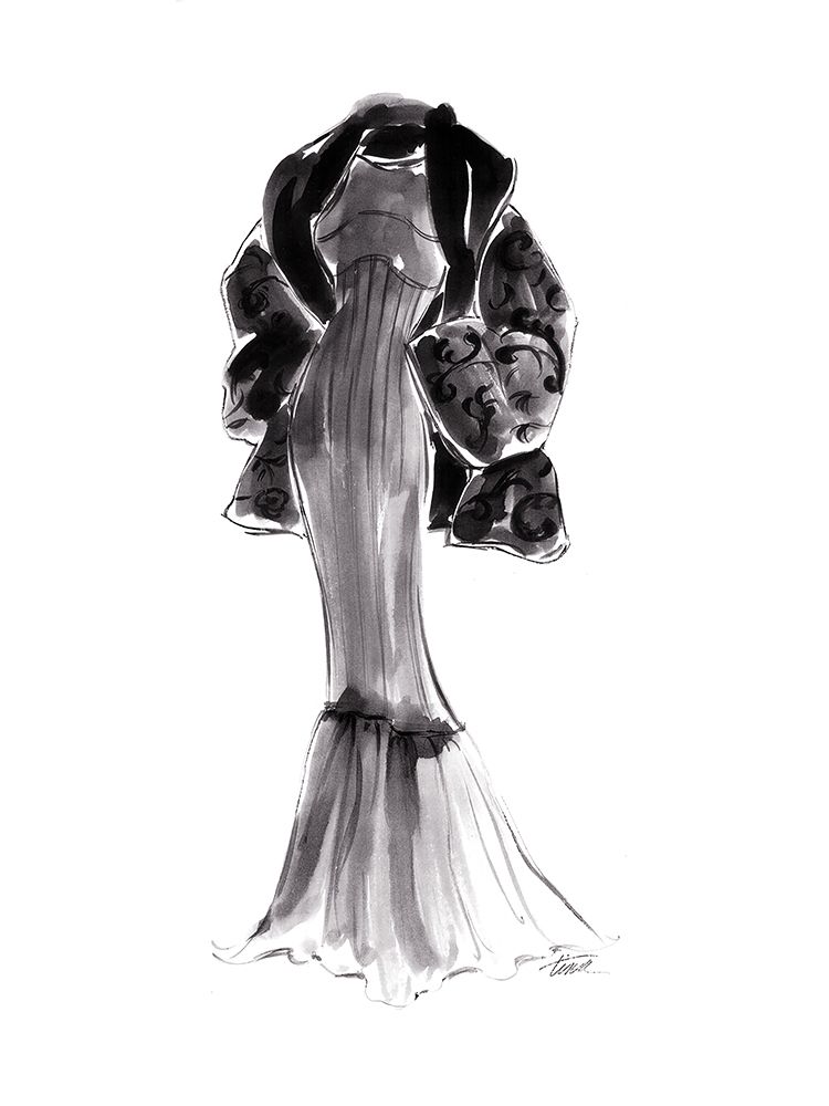 Evening Coat art print by Tina Amico for $57.95 CAD