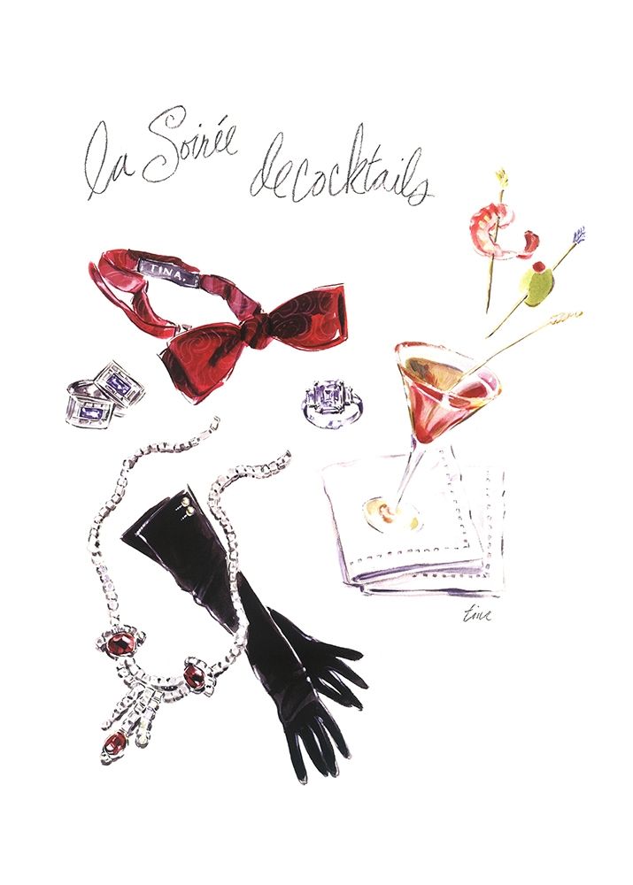 La Soirée de Cocktails art print by Tina Amico for $57.95 CAD