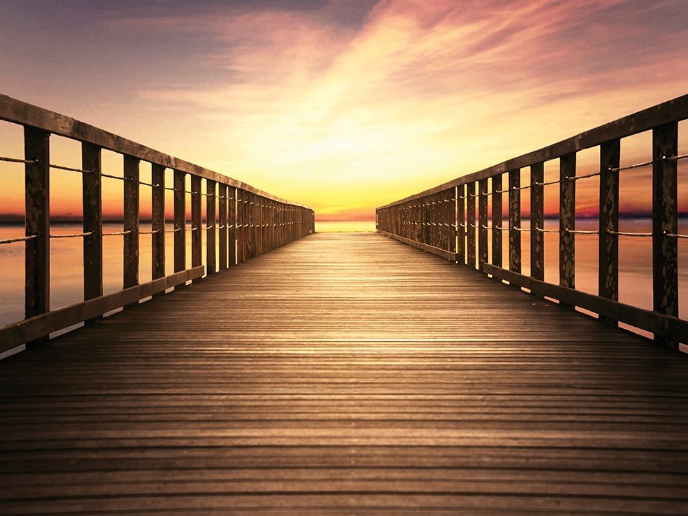 Bay Bridge Sunset art print by Paulus for $57.95 CAD