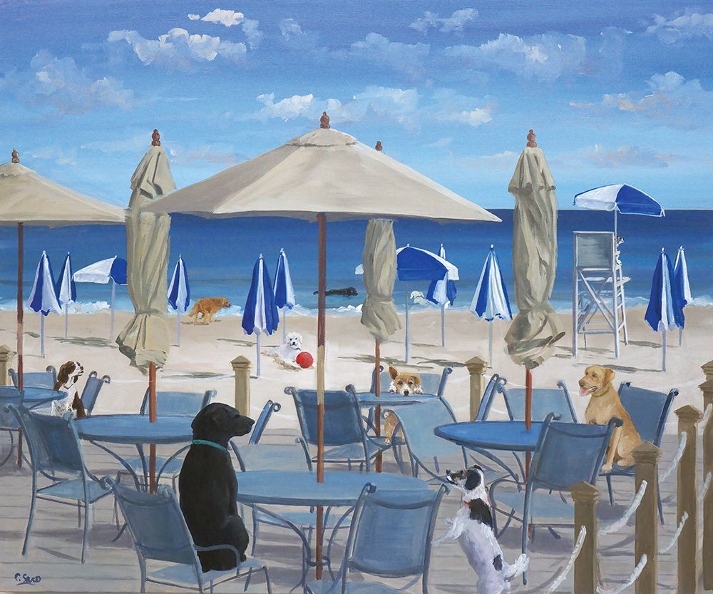 Beach Club Tails II art print by Carol Saxe for $57.95 CAD
