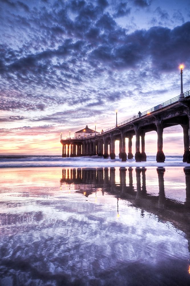 Manhattan Beach Pier, California art print by Anonymous for $57.95 CAD