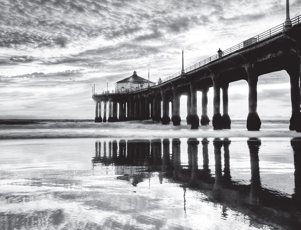 Manhattan Beach Pier, California art print by Anonymous for $57.95 CAD