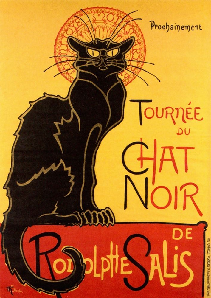 Le Chat Noir, 1896 art print by Theophile Steinlen for $57.95 CAD