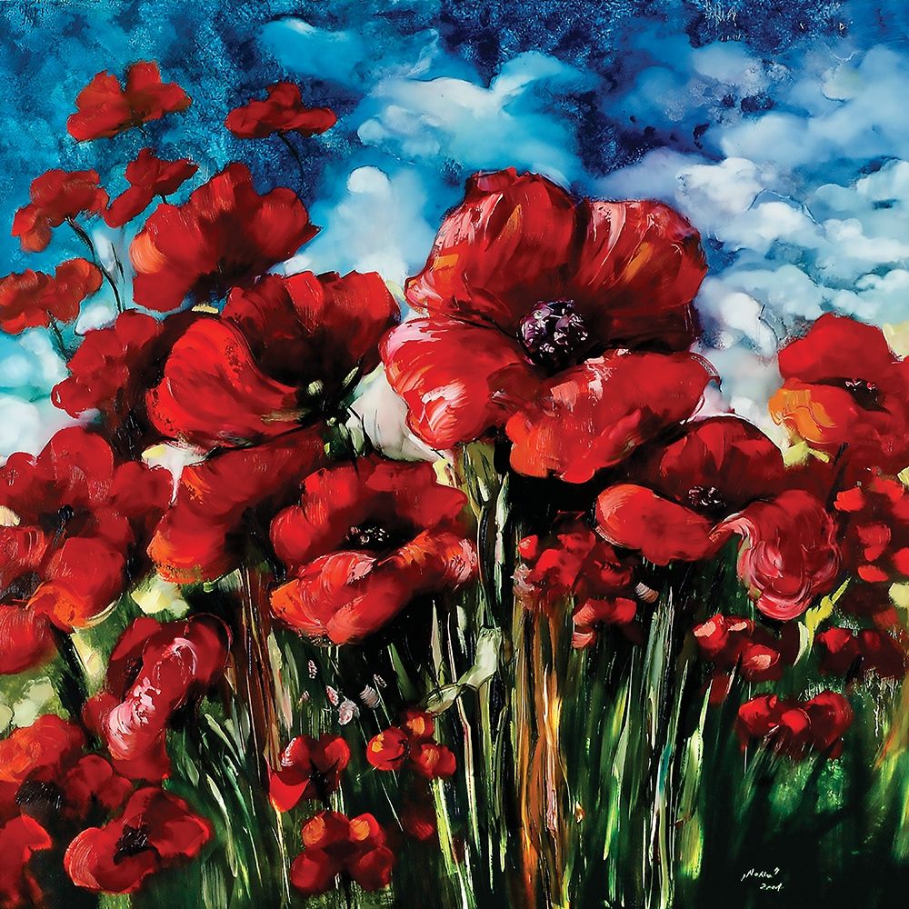 Poppy Field art print by Judit Sipos for $57.95 CAD