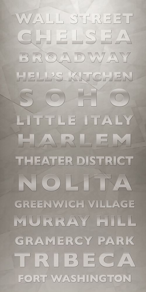 NYC Steel Districts Sign art print by Anonymous for $57.95 CAD