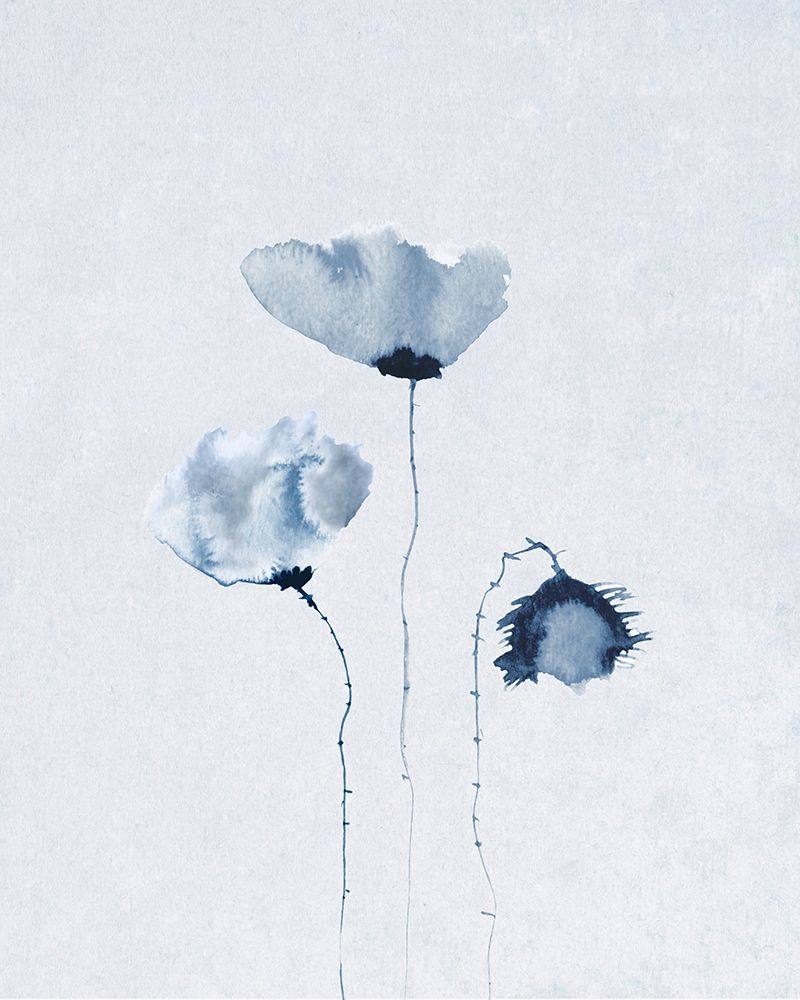 Blue Poppies 2 art print by Anonymous for $57.95 CAD