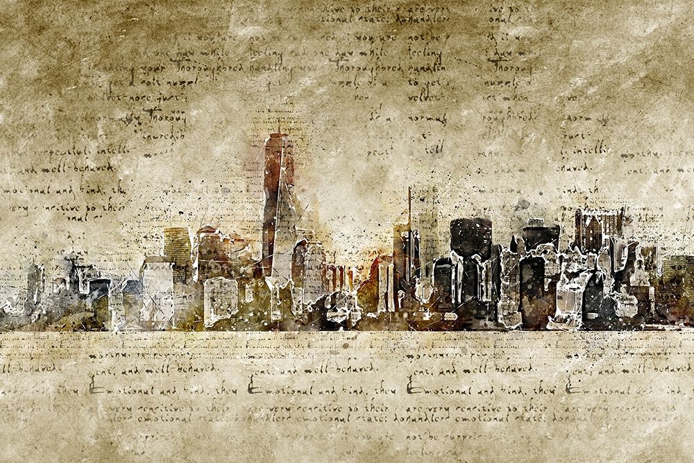 New York Abstract art print by M. Kuelbel for $57.95 CAD
