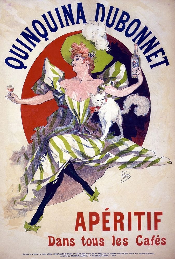 Quinquina Dubonnet Aperitif art print by Jules Cheret for $57.95 CAD