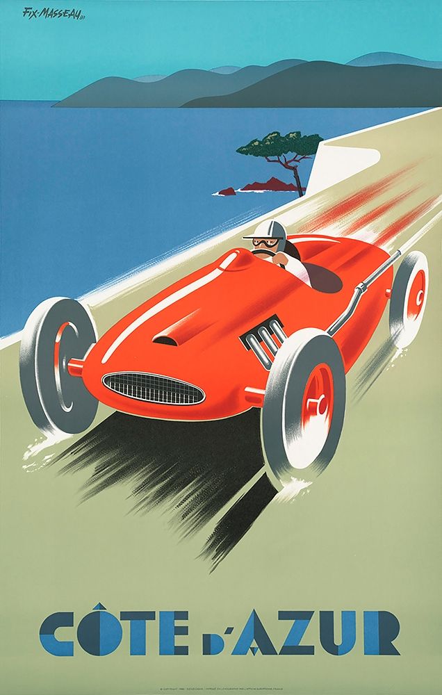 Cote DAzur art print by Pierre Fix Masseau for $57.95 CAD