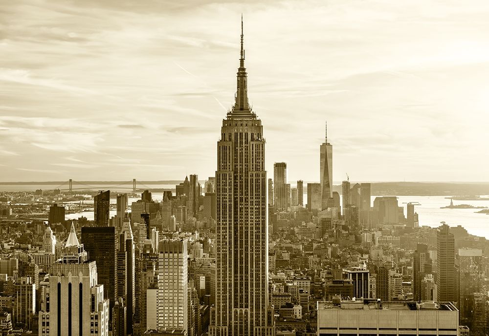 Manhattan Sunset art print by Marek Masik for $57.95 CAD