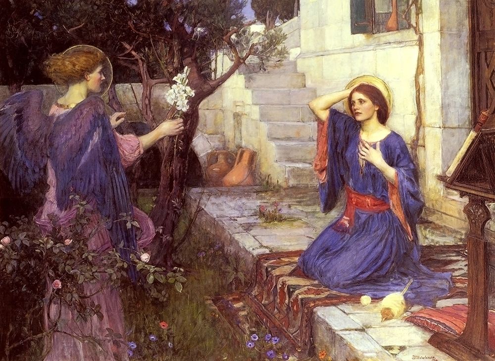 The Annunciation art print by J. W. Waterhouse for $57.95 CAD