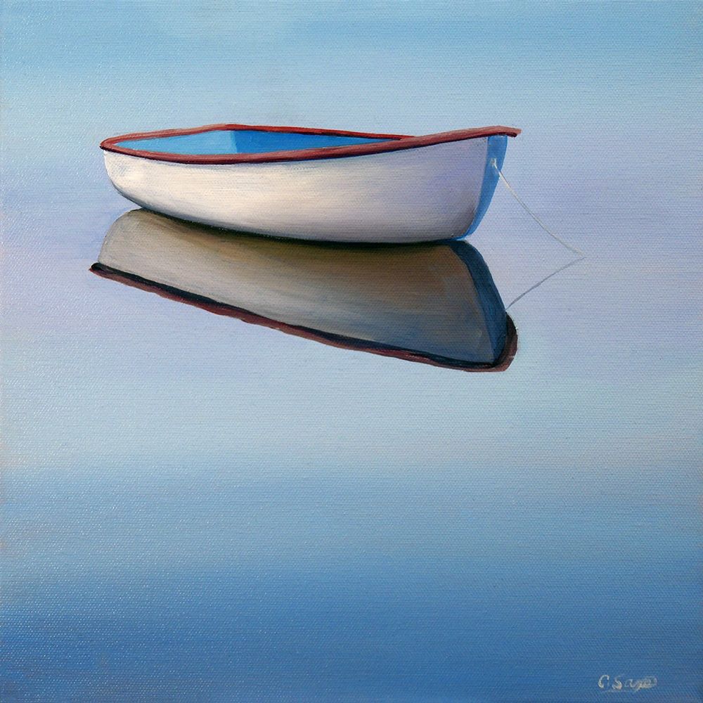 Moored Rowboat II art print by Carol Saxe for $57.95 CAD