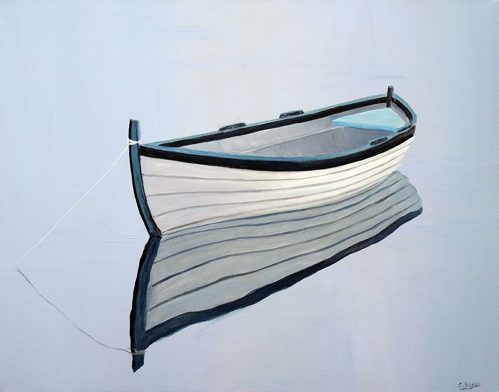 Moored Rowboat IV art print by Carol Saxe for $57.95 CAD