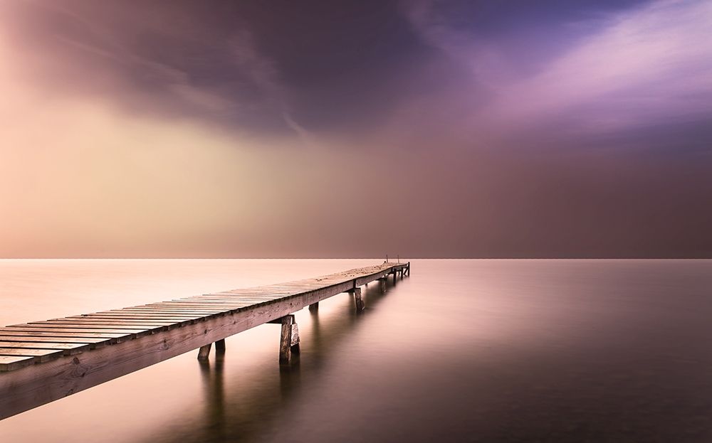 Long Pier in Early Morning art print by Anon for $57.95 CAD