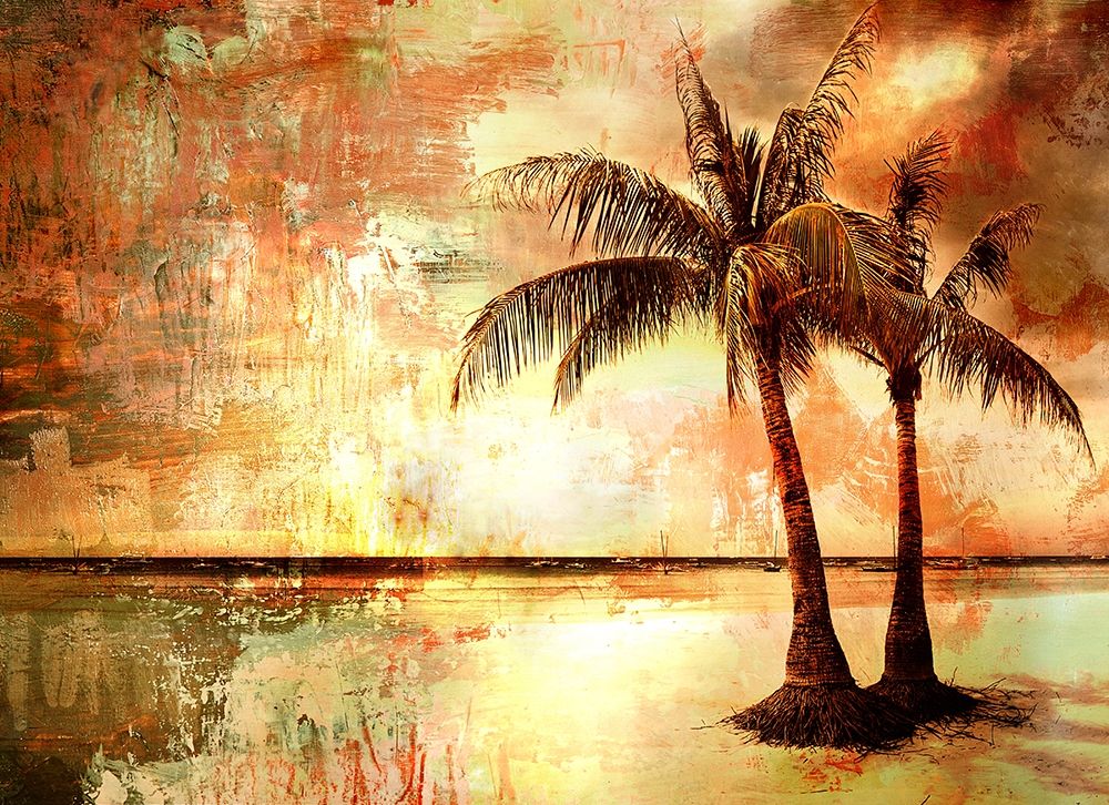 Tropical Sunset art print by Anon for $57.95 CAD