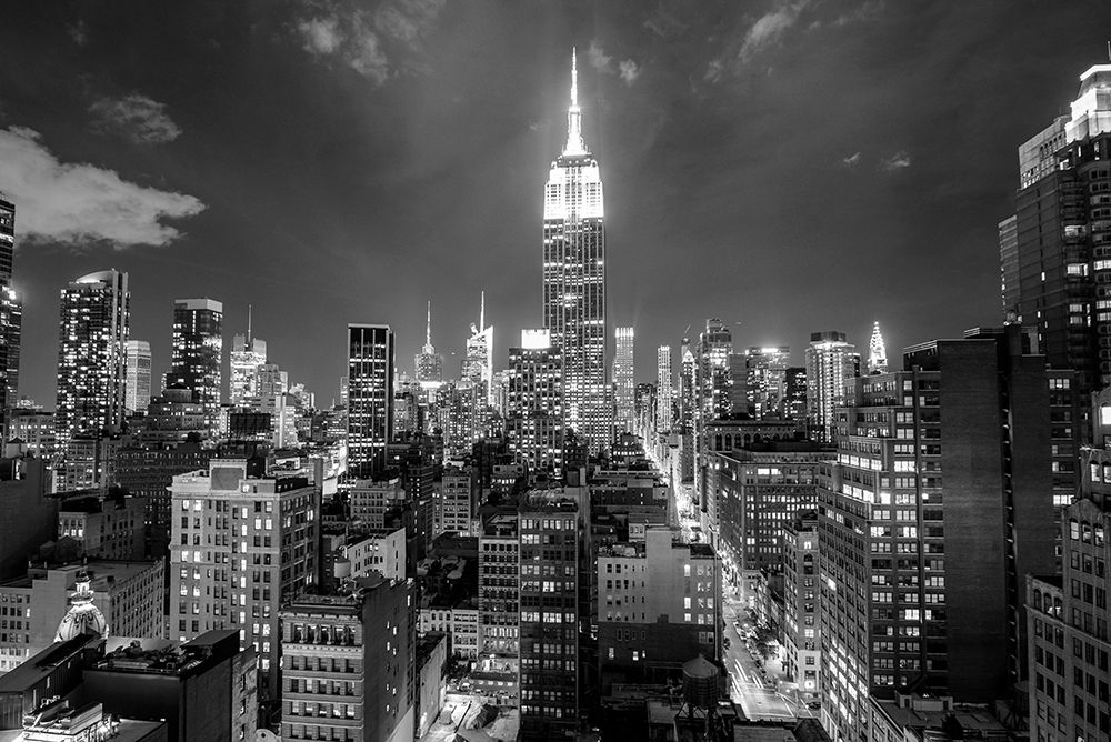 Empire State Building at Night art print by Anon for $57.95 CAD