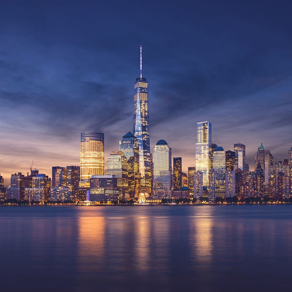 New York City-Manhattan Sunset art print by Ilja| Masik for $57.95 CAD