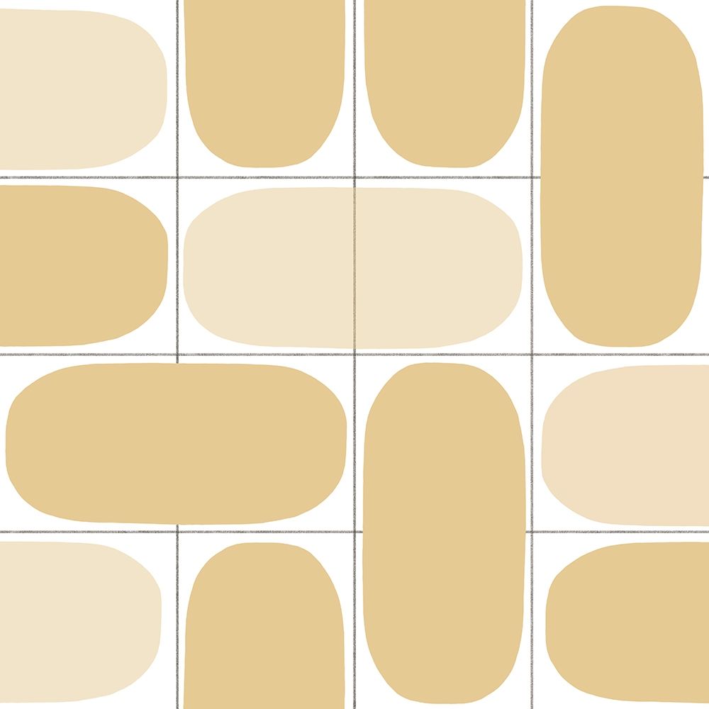 Geometric Oval Abstract,Tan art print by Inuit for $57.95 CAD