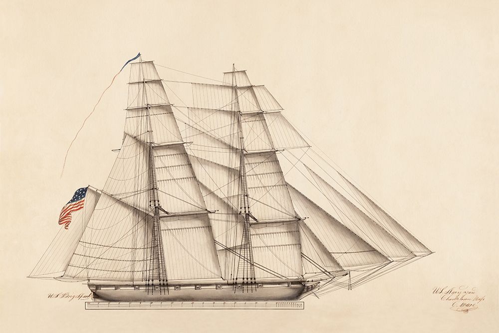 U.S. Big Spark Sailboat art print by Anonymous for $57.95 CAD