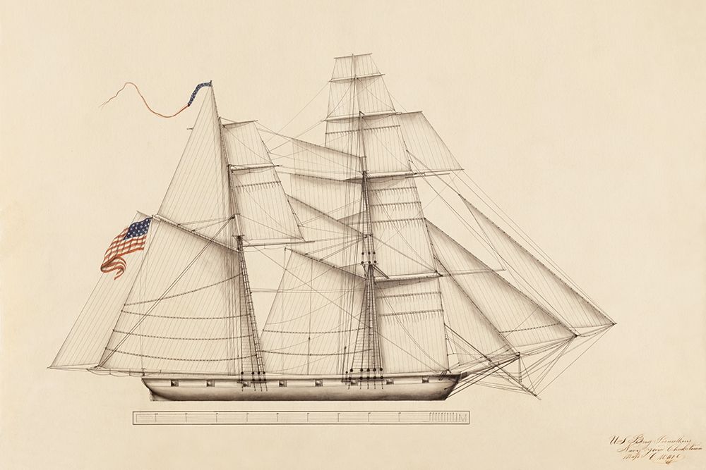 Prometheus Sailboat art print by Anonymous for $57.95 CAD